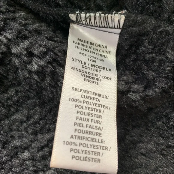 SPLENDID Black Teddy Jacket size medium - Picture 7 of 8